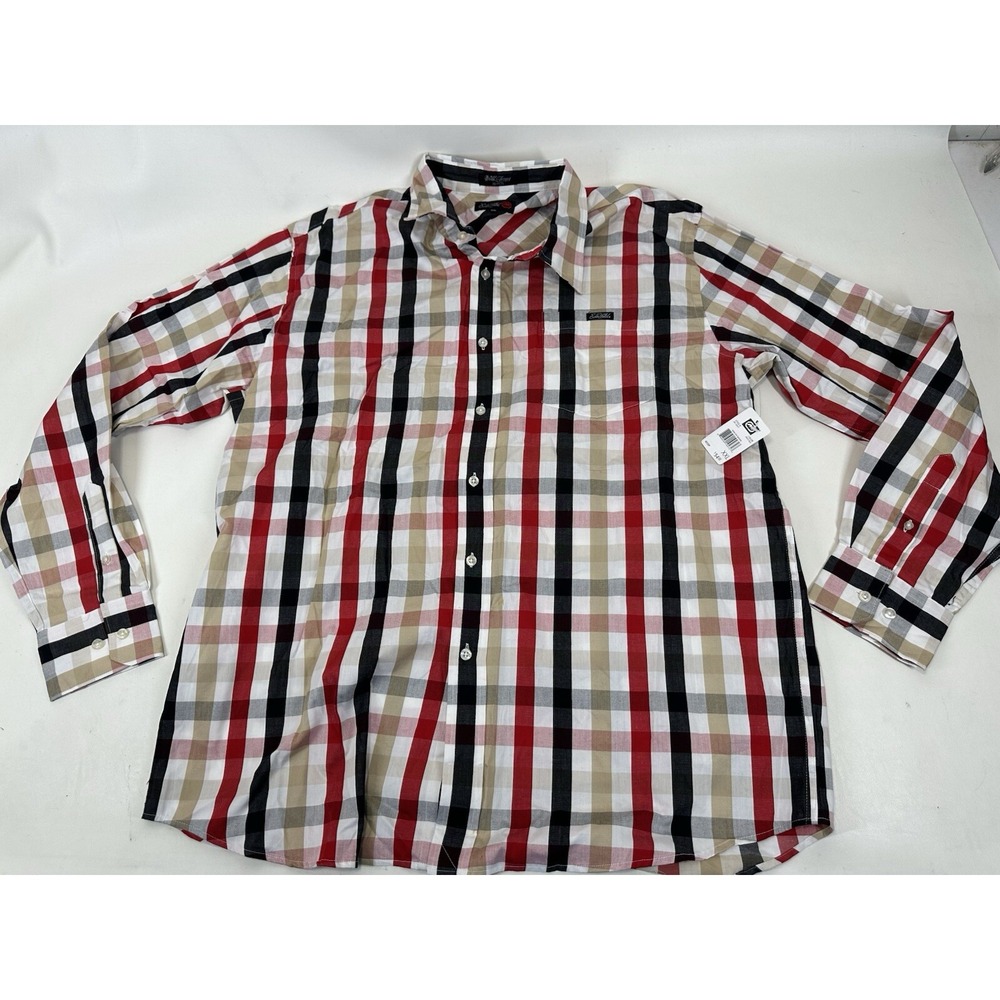 Ecko Unlimited Button Up Long Sleeveโ Shirt Men's XXL Plaid NWT